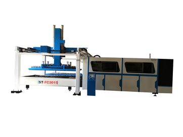 China Volledige automatische CNC de lasersnijmachine van de metaalvezel met het laden van en het leegmaken van systeem leverancier