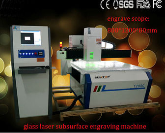 China Machine van de de Laser Binnengravure van het hoge Precisie 3D Kristal, Lasergravure binnen Glas leverancier